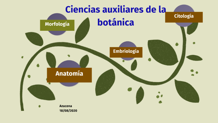 Ciencias auxiliares de la botánica by Azucena ALVarado on