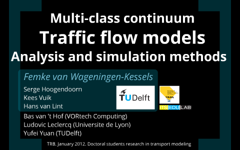 Multi-class continuum traffic flow models: Analysis and simulation ...