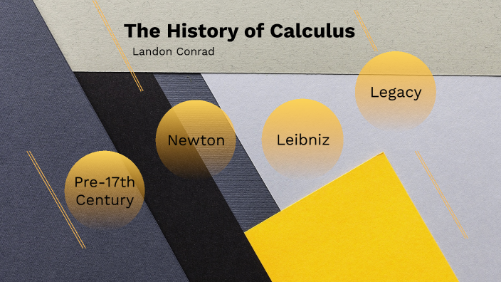 The History Of Calculus By Landon Conrad 5888