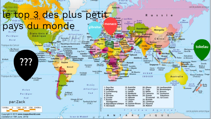 quel est le plus petit pays du monde carte