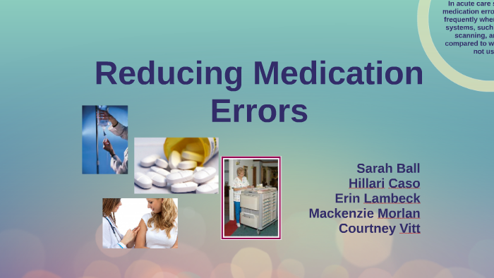 Reducing Medication Errors By Erin Lambeck On Prezi