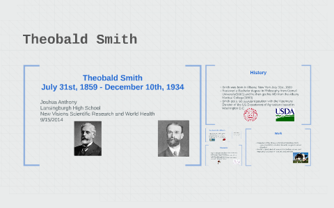 Theobald Smith by Joshua Anthony