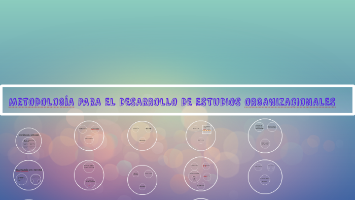METODOLOGIA PARA EL DESARROLLO DE ESTUDIOS ORGANIZACIONALES by BRENDA ...