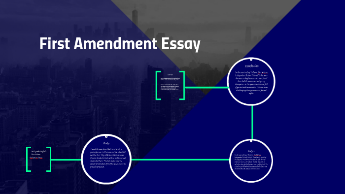 first amendment college essay