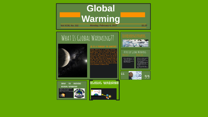 Global Warming by on Prezi