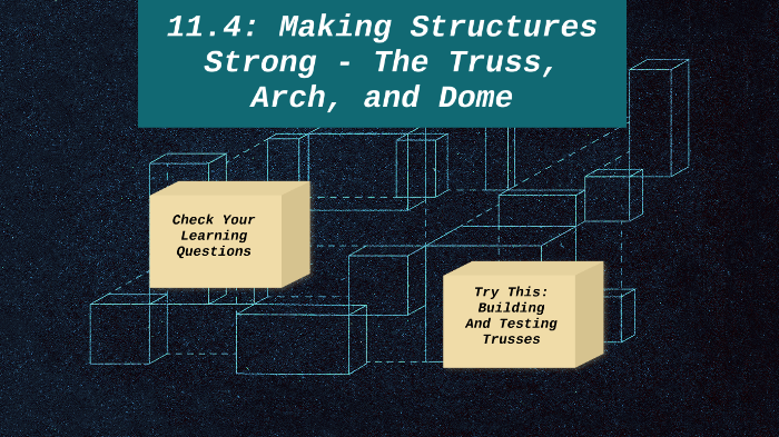 11.4: Making Structures Strong - The Truss, Arch, and Dome by Sarah ...