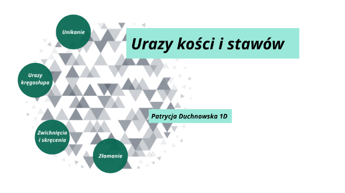 Urazy kości i stawów by Patrycja Duchnowska on Prezi