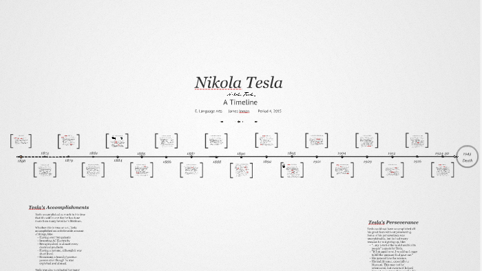 nikola tesla biography timeline