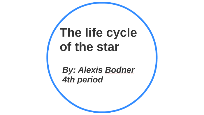 The life cycle of the star. by Alexis Bodner on Prezi
