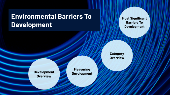 Environmental Barriers To Development By Zain Benhamza