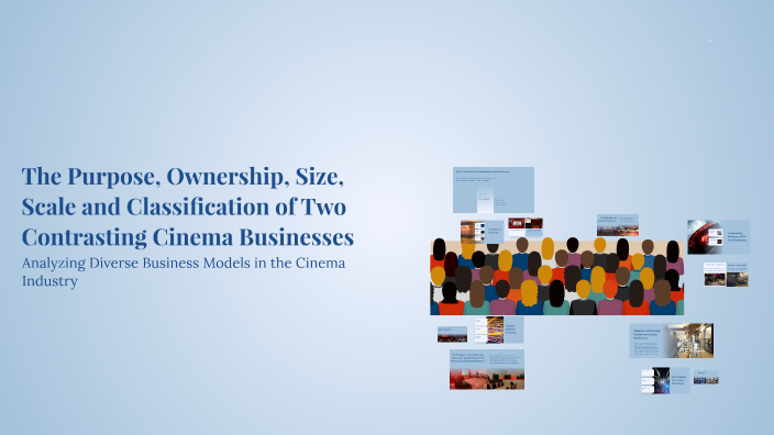 The Purpose, Ownership, Size, Scale and Classification of Two ...