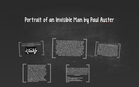 Реферат: Paul Auster Portrait Of An Invisible Man