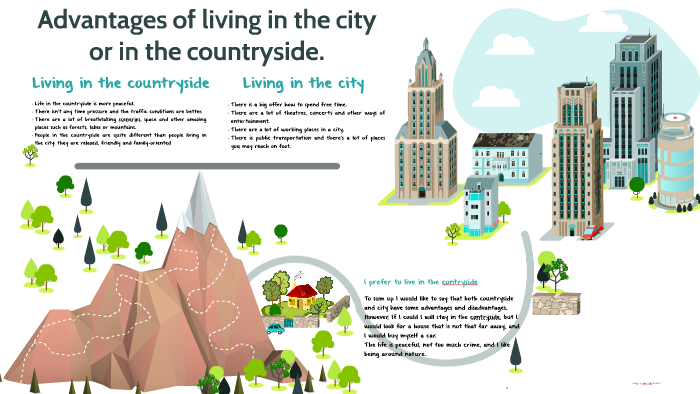 living in the city vs living in the countryside