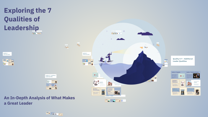 Exploring the 7 Qualities of Leadership by Sonya Redmond on Prezi