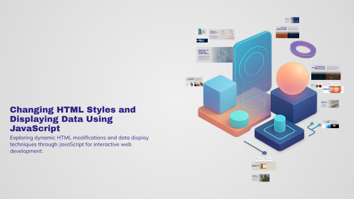 Changing HTML Styles and Displaying Data Using JavaScript by Eduardo ...