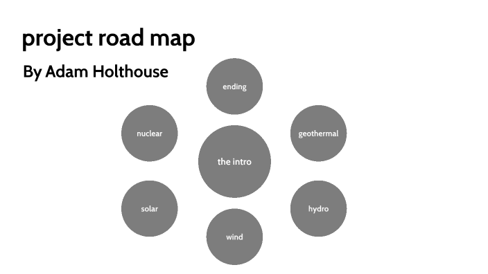 road map of project by Adam Holthouse on Prezi