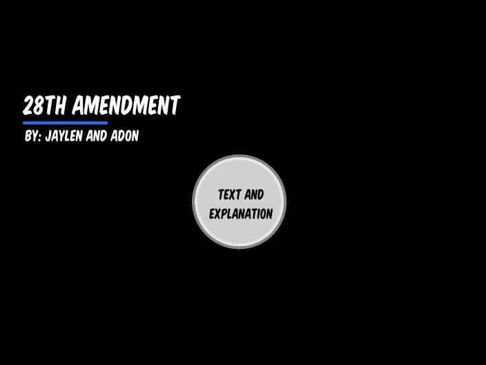 28th Amendment by Jaylen Den Boer on Prezi