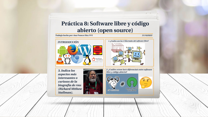 Práctica 8 Software Libre Y Código Abierto Open Source By Esa Mar On