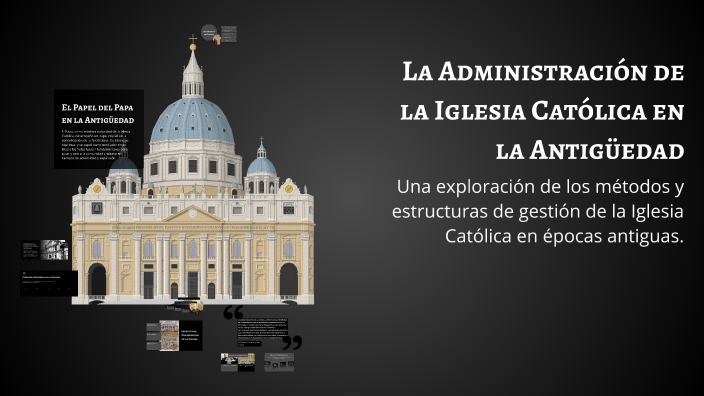 La Administración de la Iglesia Católica en la Antigüedad by Leticia ...