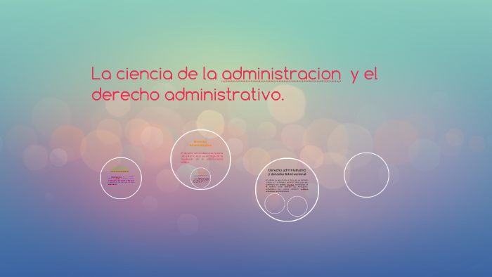 La ciencia de la administracion y el derecho administrativo by Marco