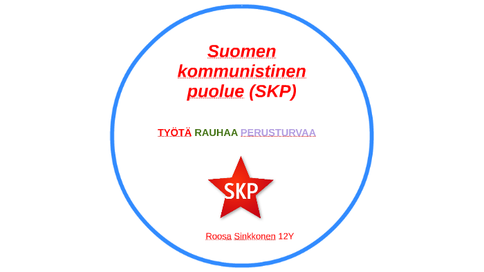 Suomen kommunistinen puolue (SKP) by Roosa Sinkkonen