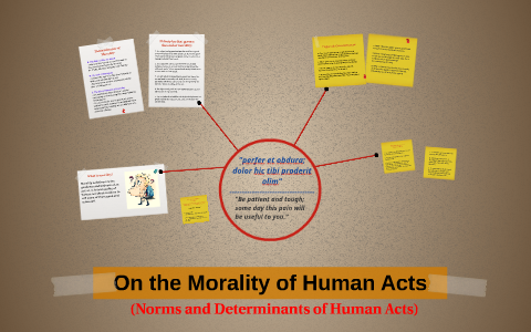 essay about morality of human acts