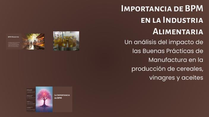 Importancia de BPM en la Industria Alimentaria by maria cortes on Prezi