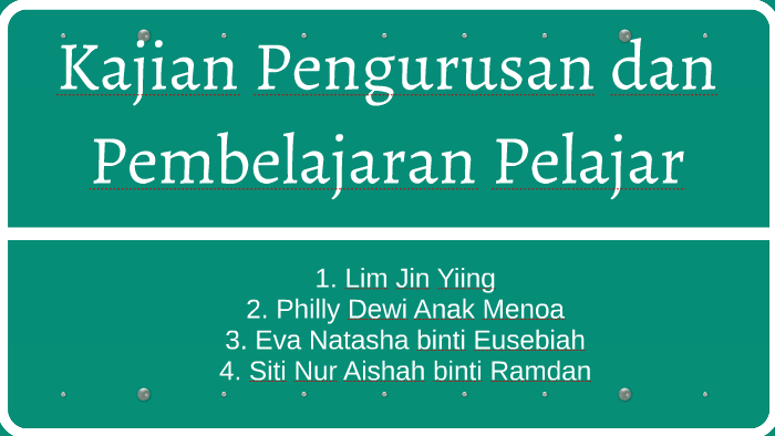 Bab 3 Kajian Pengurusan Dan Pembelajaran Pelajar Pptx Kps3014 Pengurusan Dan Pembelajaran Bab 3 Kajian Pengurusan Dan Pembelajaran Pelajar Definisi Course Hero