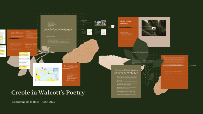 Creolization in Derek Walcott's poetry by Chandeny De La Rosa on Prezi
