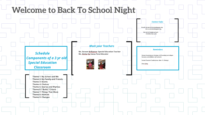 7 Things Special Education Teachers >> Welcome To Back To School Night By Doreen Brillantes On Prezi 7 Things Special Education Teachers >> Welcome To Back To School Night By Doreen Brillantes On Prezi
