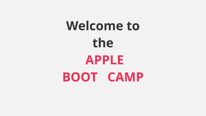 apple boot camp update