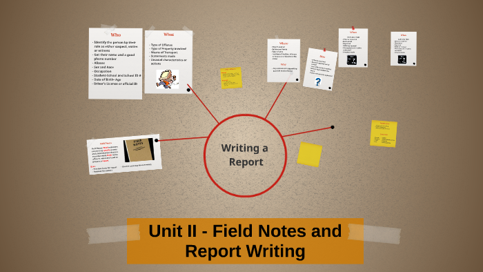 Field Ii Examples Unit II - Field Notes and Report Writing by Jeff Evans on Prezi