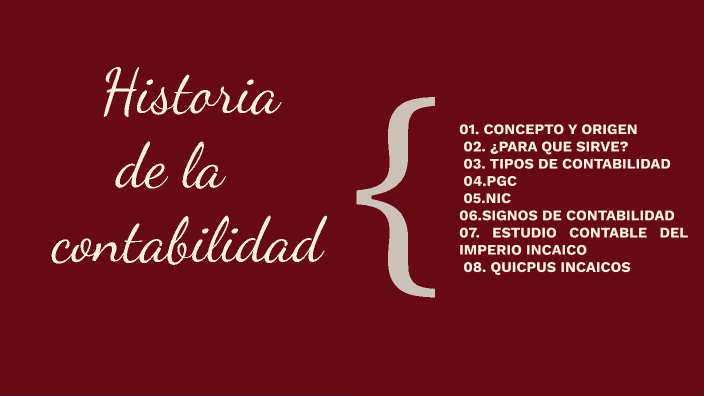 historia de la contabilidad by valeria nicole lopez sosa on Prezi