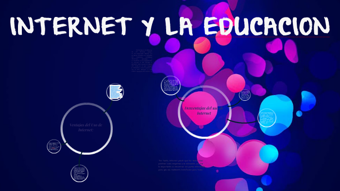 INTERNET Y LA EDUCACION by Noee Albero