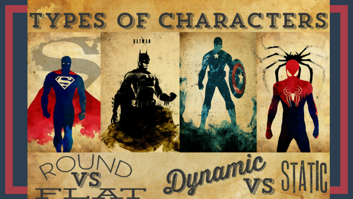 what is the difference between a round character and a flat character