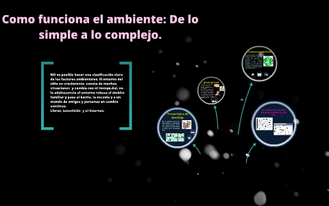 COMO FUNCIONA EL AMBIENTE: DE LO SIMPLE A LO COMPLEJO by on Prezi