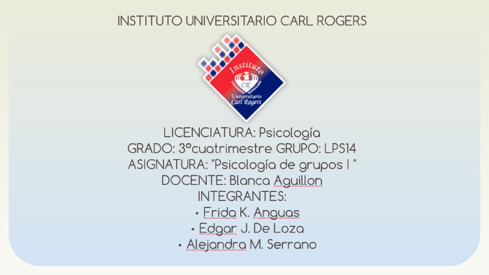 INSTITUTO UNIVERSITARIO CARL ROGERS by Frida Karla Anguas Contreras