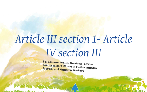 section 2 part 3 of article iv