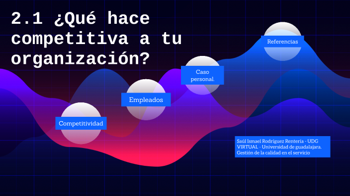 2.1 ¿Qué hace competitiva a tu organización? by Saul Rdz on Prezi