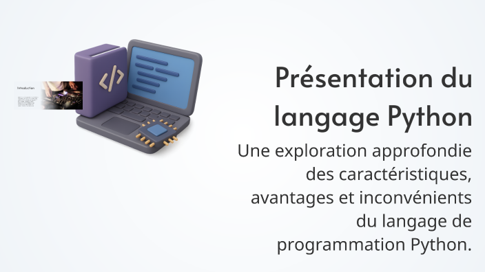 Présentation du langage Python by PiPO GAMING on Prezi