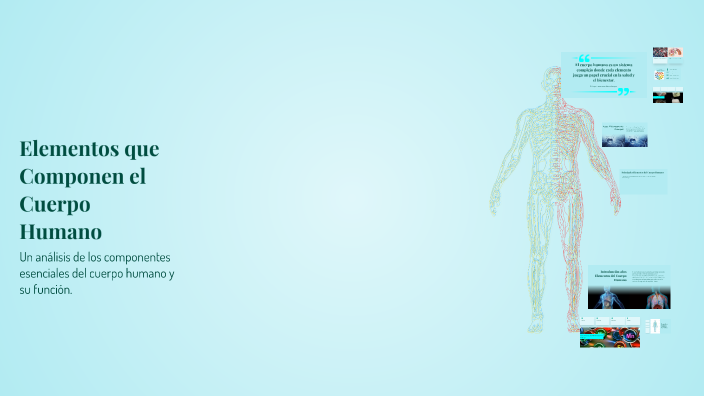 Elementos que Componen el Cuerpo Humano by escuela on Prezi