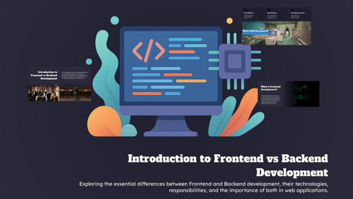 Introduction to Frontend vs Backend Development by ahmed abdelaty on Prezi