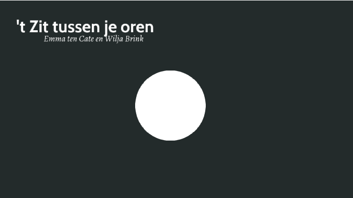 Het zit tussen je oren by Wilja Brink on Prezi