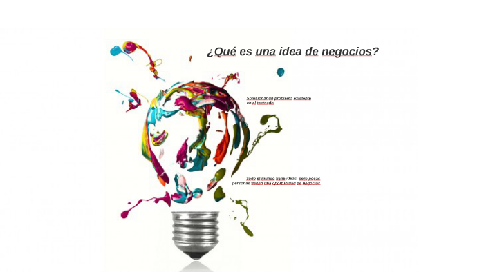 ¿Qué Es Una Idea De Negocios? By Oscar Espinoza PhD