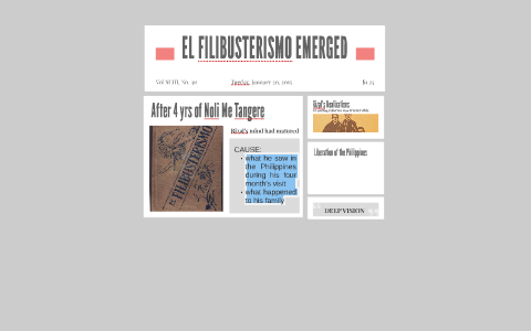 EL FILIBUSTERISMO EMERGED by princess sayson