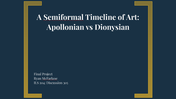 apollonian and dionysian art