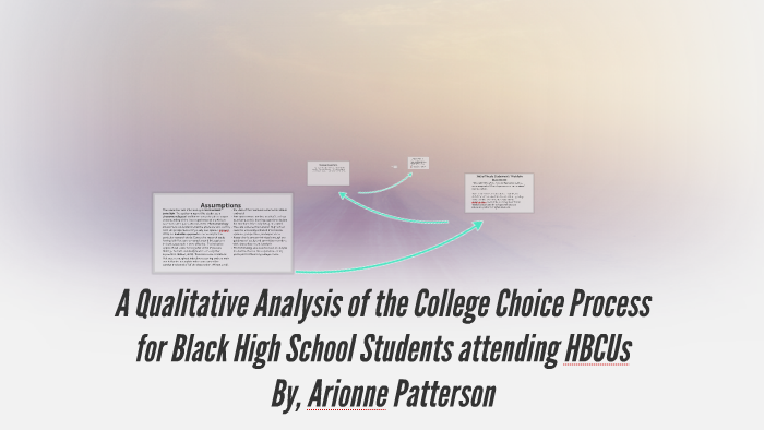 college choice qualitative dissertation