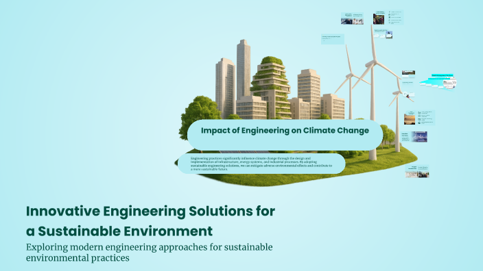 Innovative Engineering Solutions for a Sustainable Environment by Viona ...