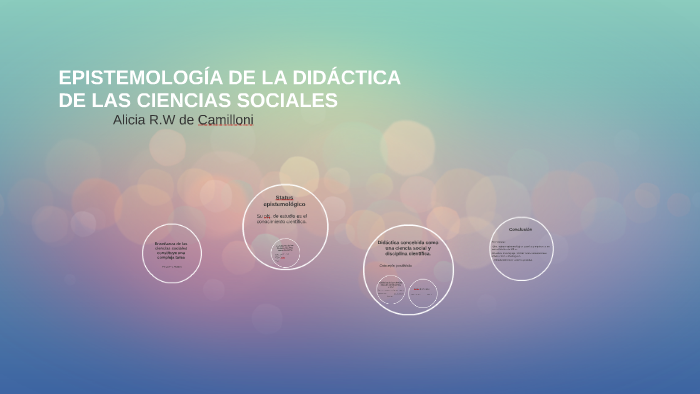 EpistemologÍa De La DidÁctica De Las Ciencias Sociales By Celeste