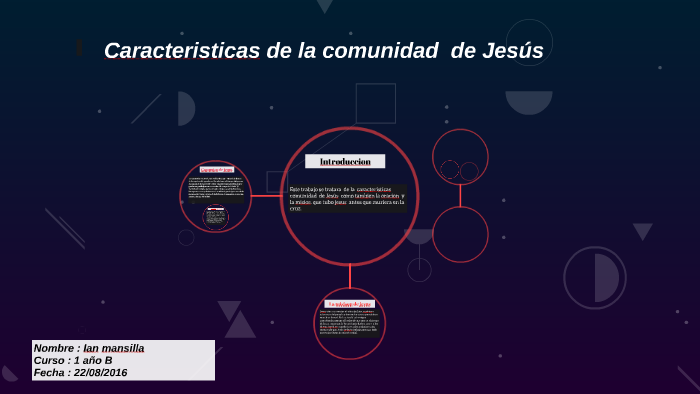 Caracteristicas de la comunidad de Jesús by Ian Mansilla on Prezi